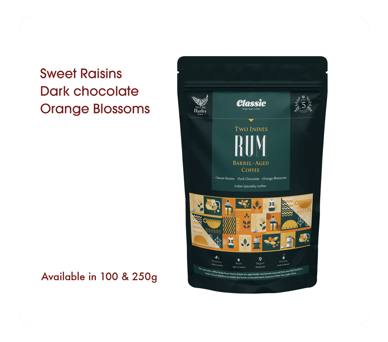 Classic Two Indies Rum Barrel-aged Coffee - Image 2