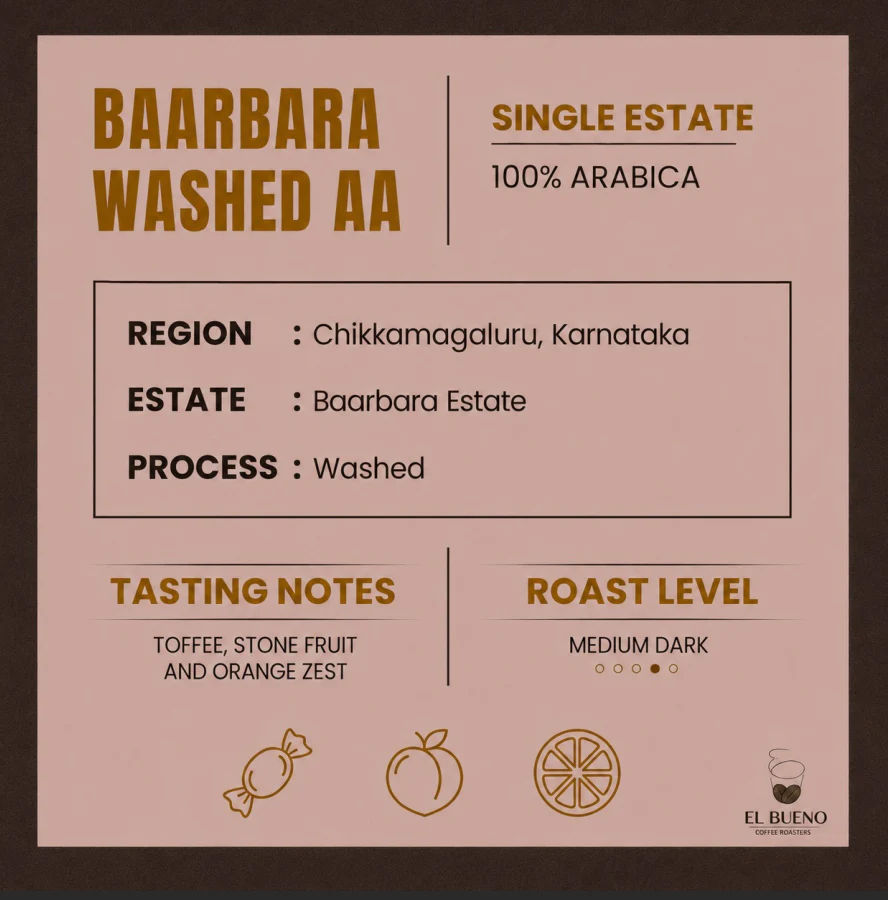 Baarbara Washed AA by El Bueno Coffee