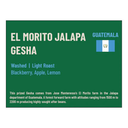 El Morito Jalapa Gesha (100gm) - Image 2