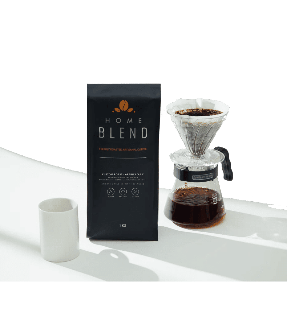 Home Blend Coffee Custom Roast Pour Over V60 Chemex Coffee