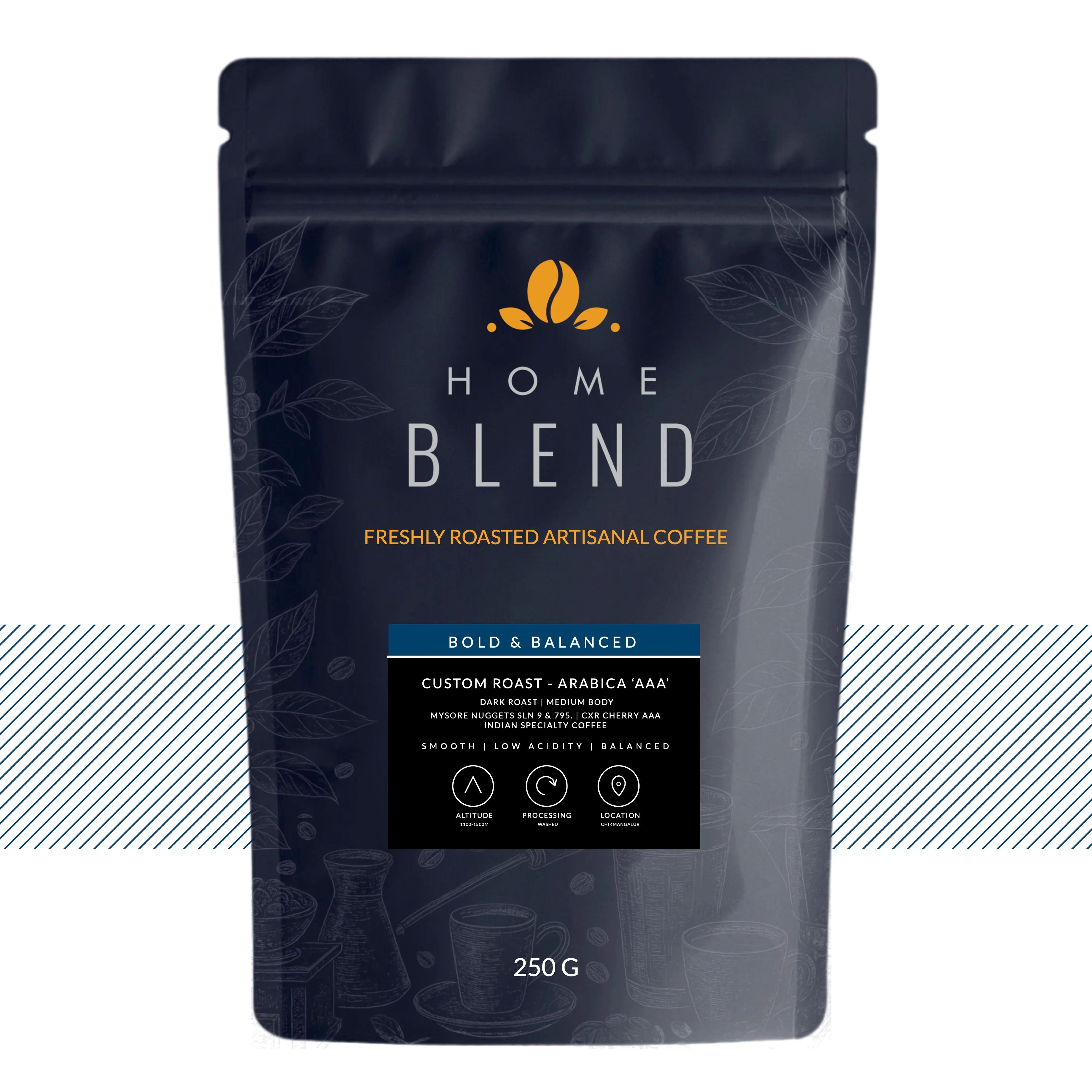 Whole Bean - Custom Roast Arabica 'AAA' + Cherry 'AAA' - Pack of 250g - Image 4