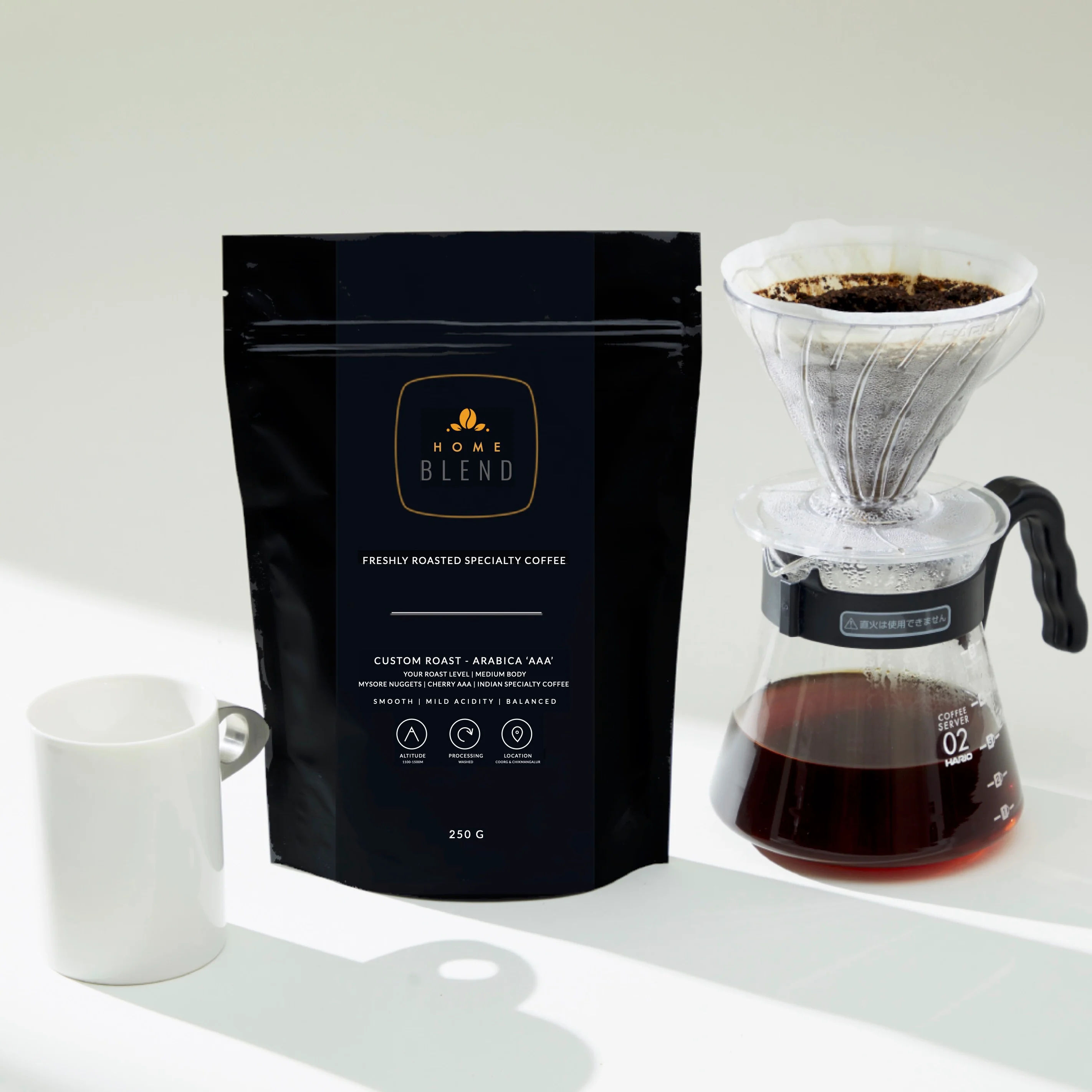 Custom Roast Pour Over V60 Coffee Home Blend Coffee Roasters
