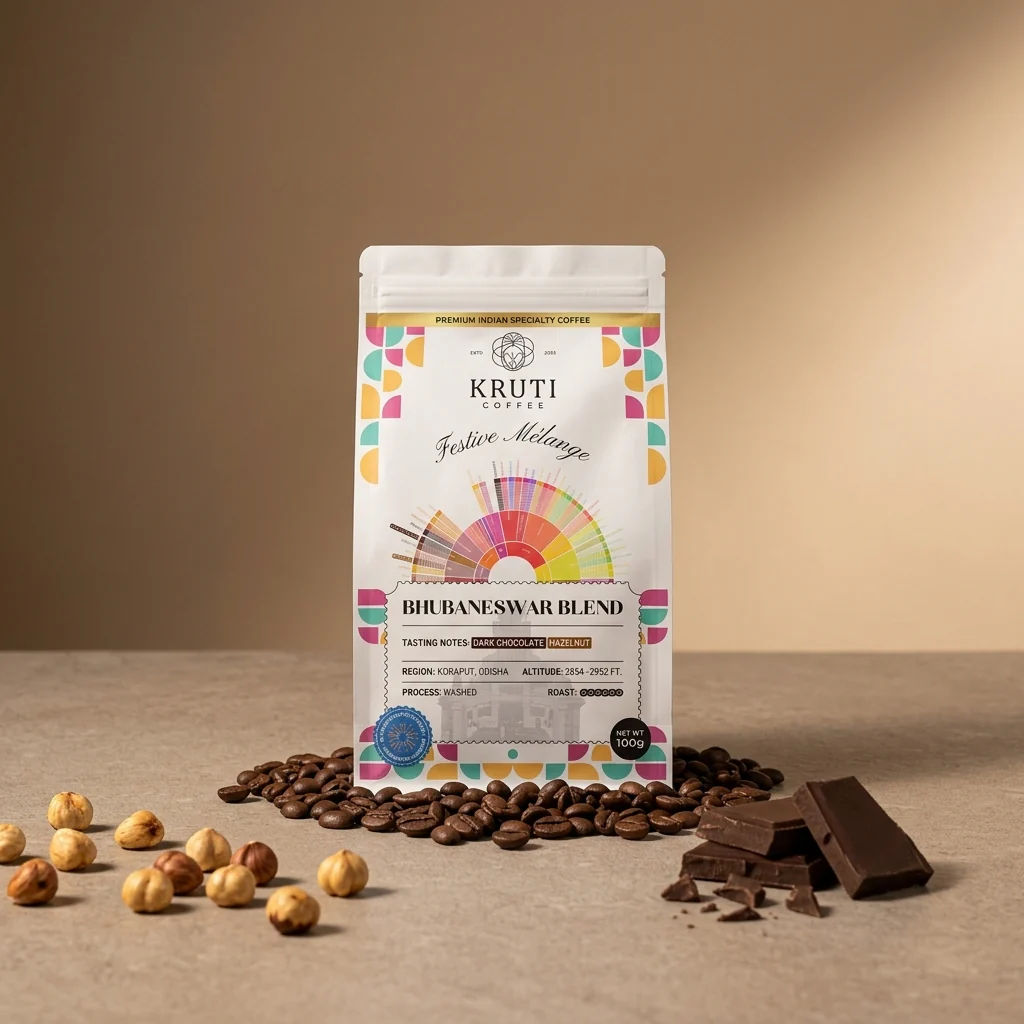 Bhubaneswar Blend Trial Pack | Signature Blend | 100 G Whole Beans - Image 3