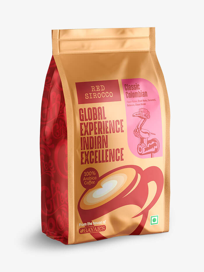 Red Sirocco Classic Colombian Coffee Side 1