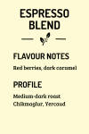Espresso Blend — medium-dark roast roast Arabica coffee from Chikmagalur