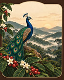 Illustrated plate for the Chikmagalur coffee region