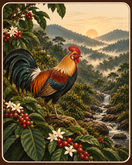 Illustrated plate for the Sakleshpur coffee region