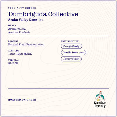 Dumbriguda Collective – Natural Fruit Fermentation Arabica (Or) by Bare Bean Roastery
