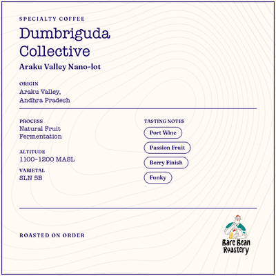Dumbriguda Collective – Natural Fruit Fermentation Arabica (Vca) by Bare Bean Roastery