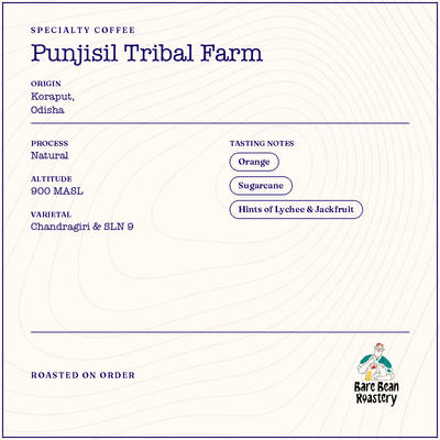 Punjisil Tribal Farm – Natural Arabica by Bare Bean Roastery