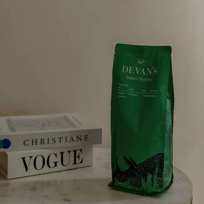 Arabica Peaberry Dark Roast Coffee by Devan's
