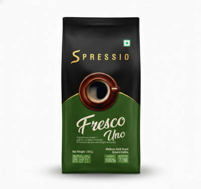Spressio Fresco Uno Medium-Dark Roast Ground Coffee - 100% Arabica by Drum Coffee Roasters
