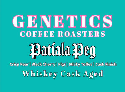 Patiala Peg - Whiskey Barrel Aged Coffee by Genetics Coffee
