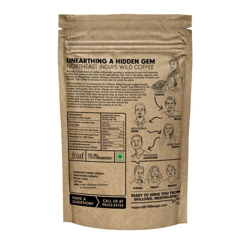 Northeast Adventures — Dark Roast / Medium Roast roast 50% Arabica, 50% Robusta coffee from Multi Origin From Northeast India
