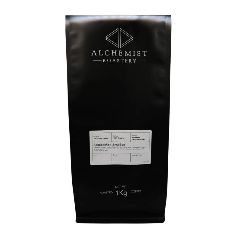 Rasaśāstra Arabica — medium_dark roast Arabica coffee