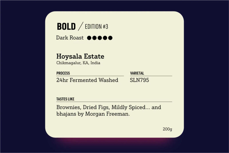 Aramse Bold Edition 3 — Dark roast coffee from Chikmagalur, KA