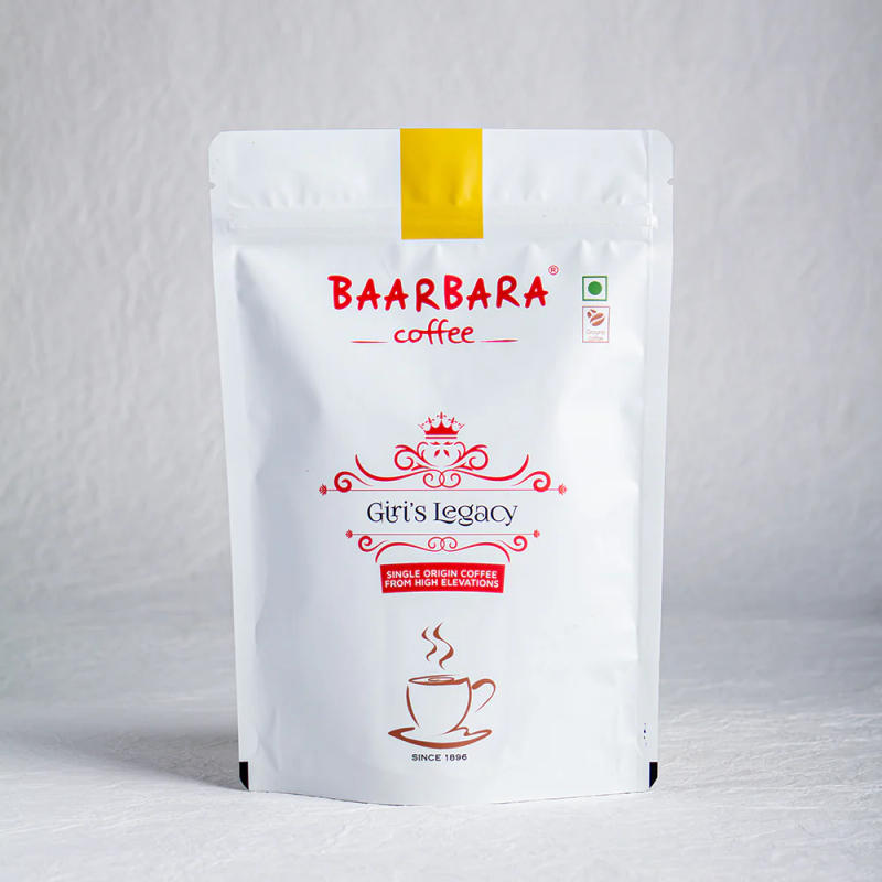 Baarbara Coffee Premium Blended Filter Coffee Powder + Giri's Legacy Premium Filter Coffee Powder - the Ultimate Filter Coffee Duo — medium_dark roast Arabica + Chicory coffee from Bababudangiri