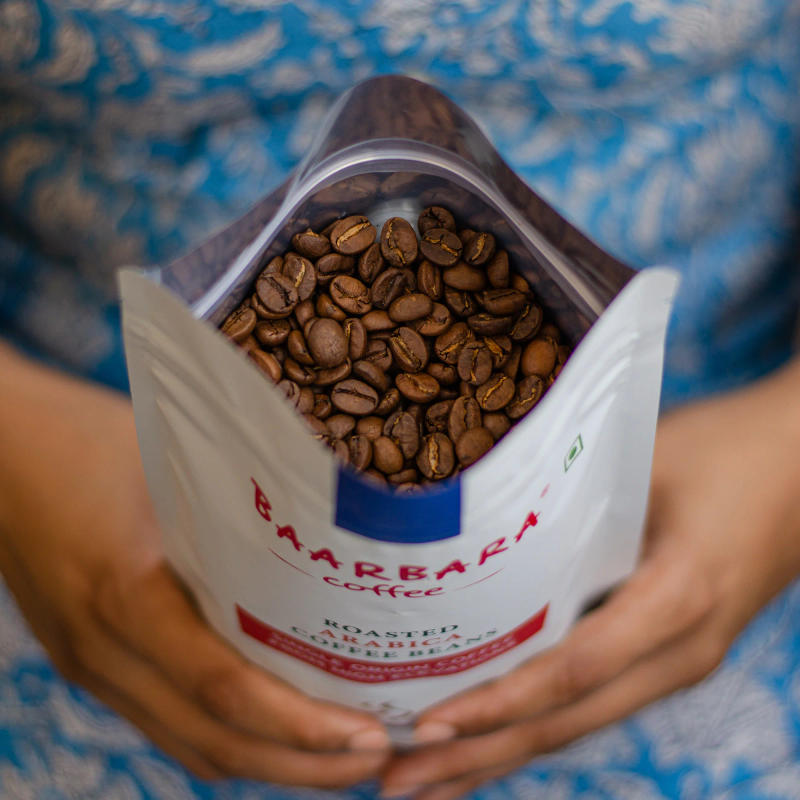Roasted Arabica Coffee Beans — light_medium roast Arabica coffee from Bababudangiri