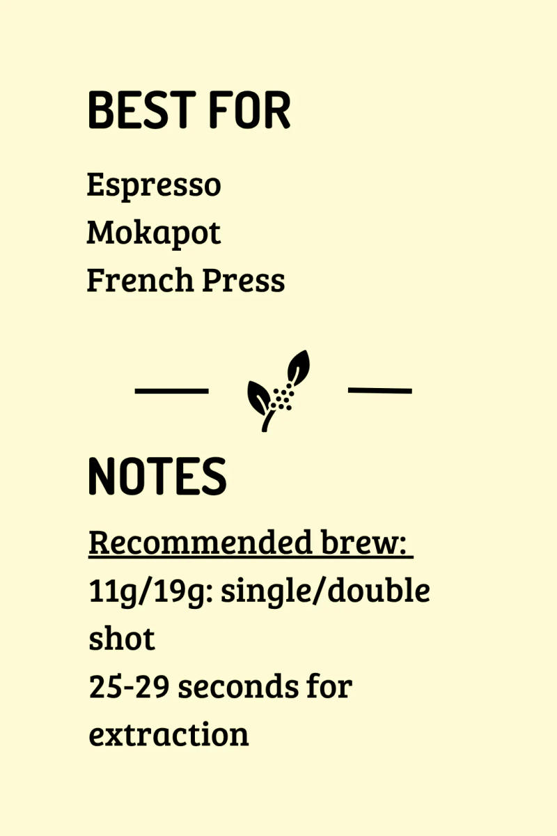 Espresso Blend — medium-dark roast roast Arabica coffee from Chikmagalur