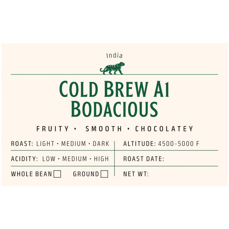 Cold Brew A1 Bodacious — Medium roast Blend coffee from Chikamagaluru