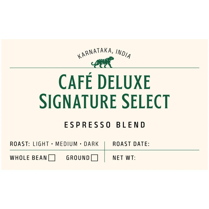 Café Deluxe - Signature Select — Medium-Dark roast Blend coffee from Coorg
