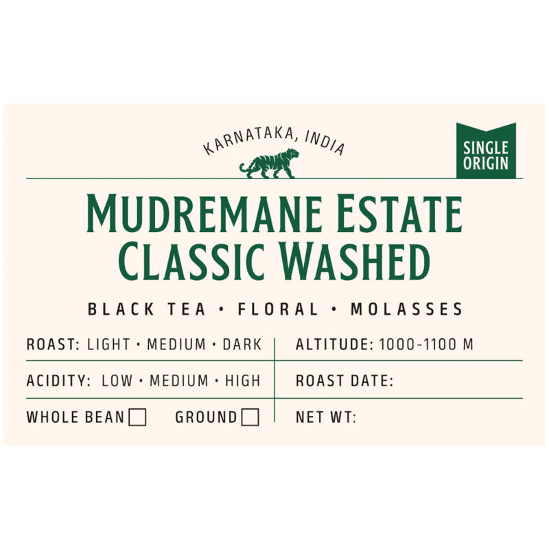 Mudremane Estate Classic Washed — Medium roast roast Arabica coffee