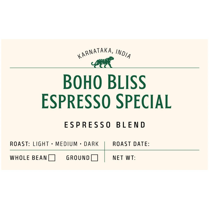 Boho Bliss - Espresso Special — Medium-Dark roast Blend coffee from Coorg