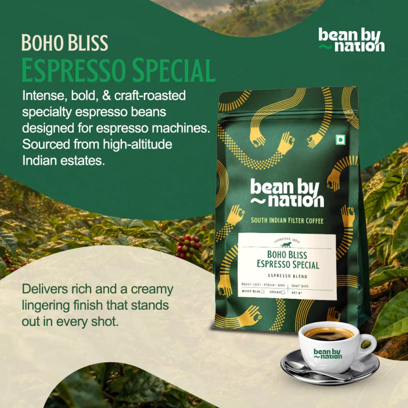 Boho Bliss - Espresso Special — Medium-Dark roast Blend coffee from Coorg