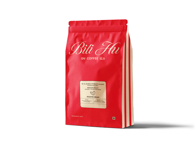 85 15 Arabica Robusta Blend — Medium Roast roast 80% Arabica, 20% Robusta coffee from Chikmagalur