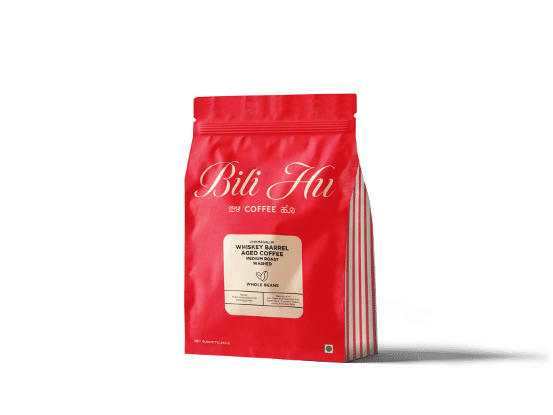 Whiskey Barrel Aged Coffee — Medium Roast roast Arabica coffee from Karnataka