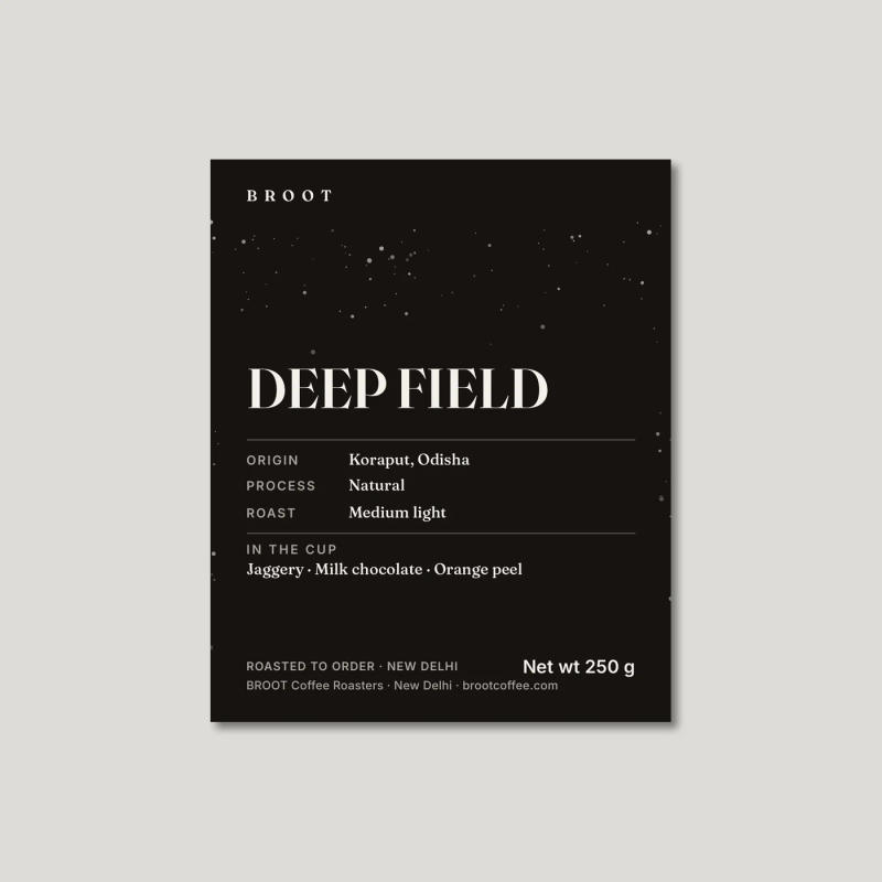 Deep Field — roasted medium light roast Arabica coffee from Koraput, Odisha