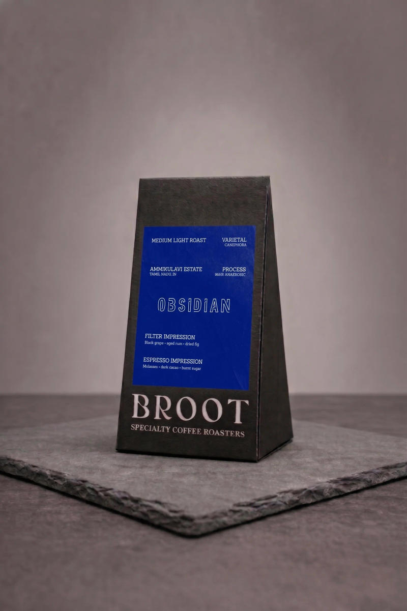 Obsidian — Medium Light Roast roast Robusta coffee from Tamil Nadu