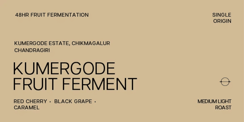 Kumergode Fruit Ferment — Medium Light roast Arabica coffee from Chikmagalur, Karnataka