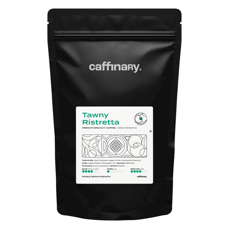 Tawny Ristretta - Roasted on 04/03 — Medium-Dark roast Robusta coffee