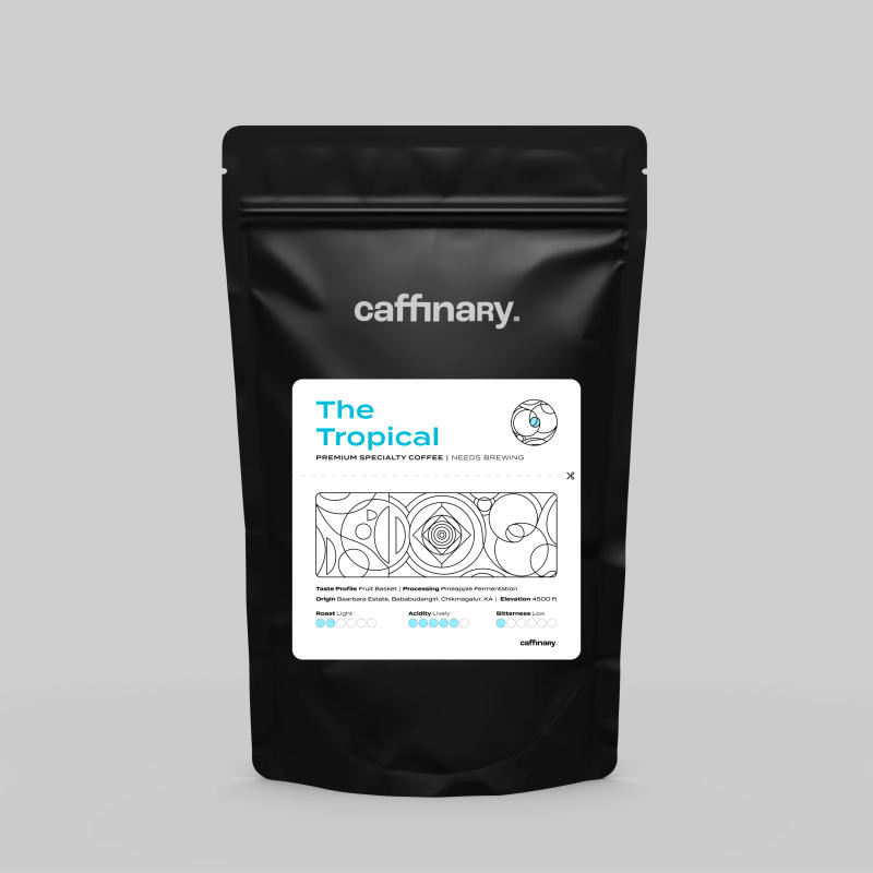The Tropical - Roasted on 12/01 — light_medium roast Arabica coffee from Chikmagalur