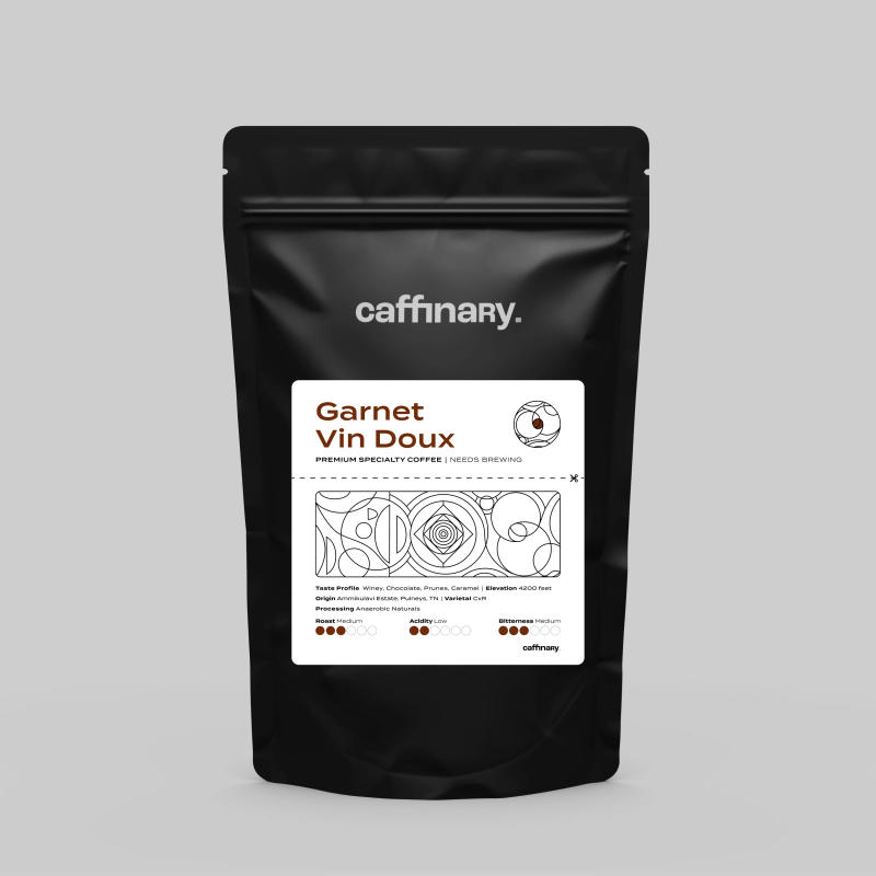 Garnet Vin Doux - Roasted on 17/12 — Medium roast Robusta coffee from Palani Hills