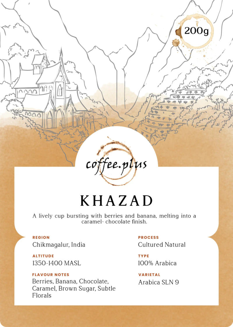 Khazad — medium-light roast Arabica coffee from Chikmagalur