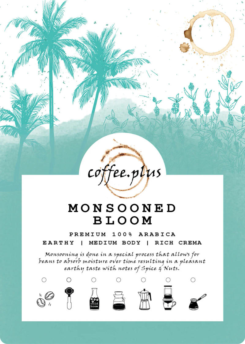 Monsooned Bloom — medium roast Arabica coffee