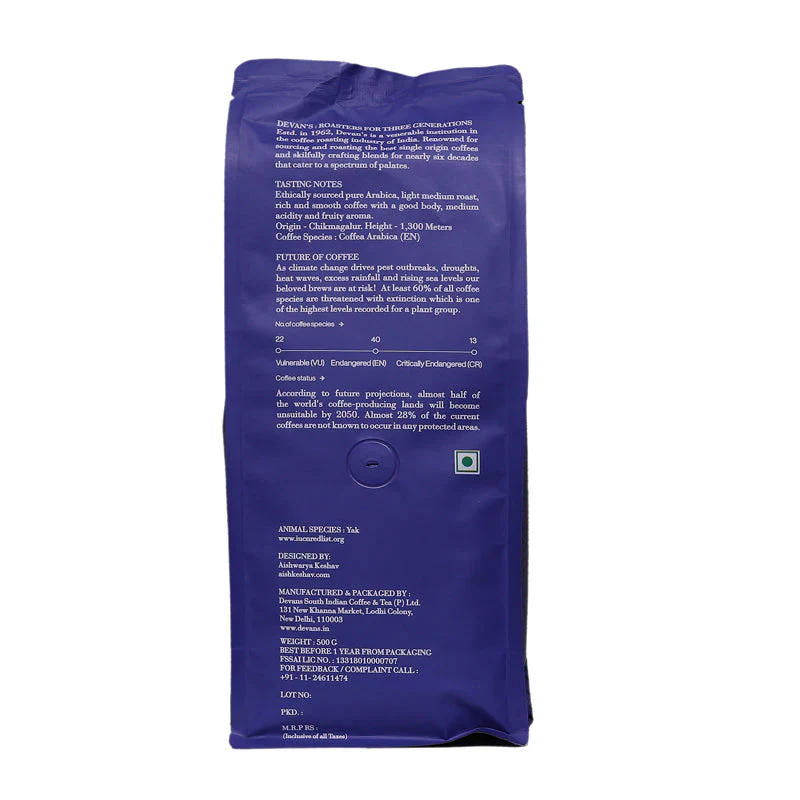 Organic Arabica Coffee — light medium roasted roast Arabica coffee from Chikmagalur