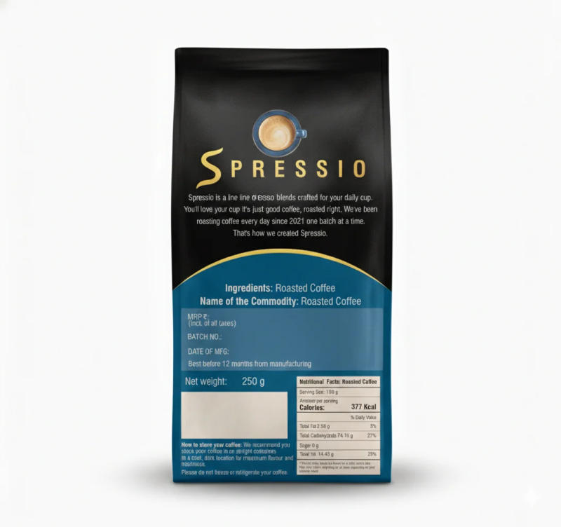 Spressio Caffè Di Casa Dark Roast Coffee Beans, 100% Arabica — dark roast roast Arabica coffee