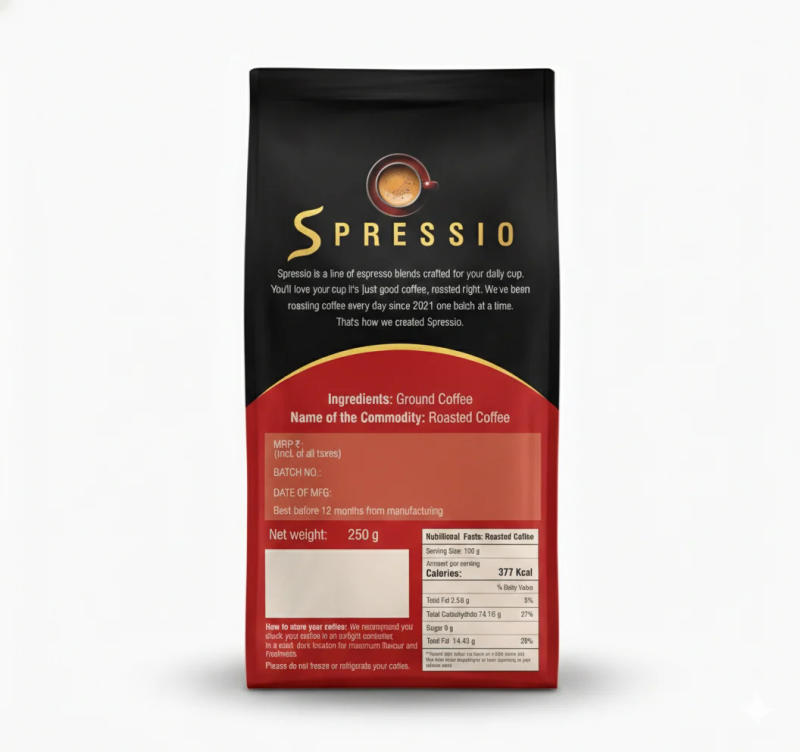 Spressio Tosto Intenso Dark Roast Ground Coffee — medium-dark roast Arabica coffee