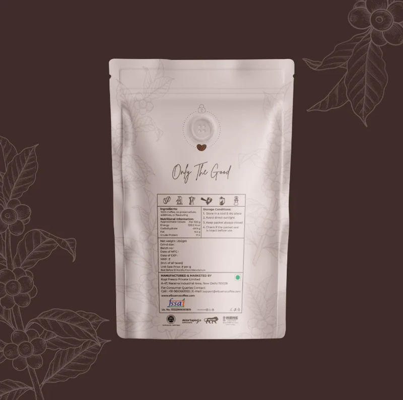 Baarbara Washed AA — medium dark roast roast Arabica coffee from Karnataka