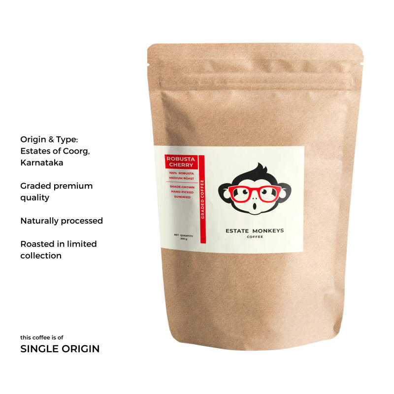 Robusta Cherry — Medium roast Robusta coffee from Somwarpet, Coorg