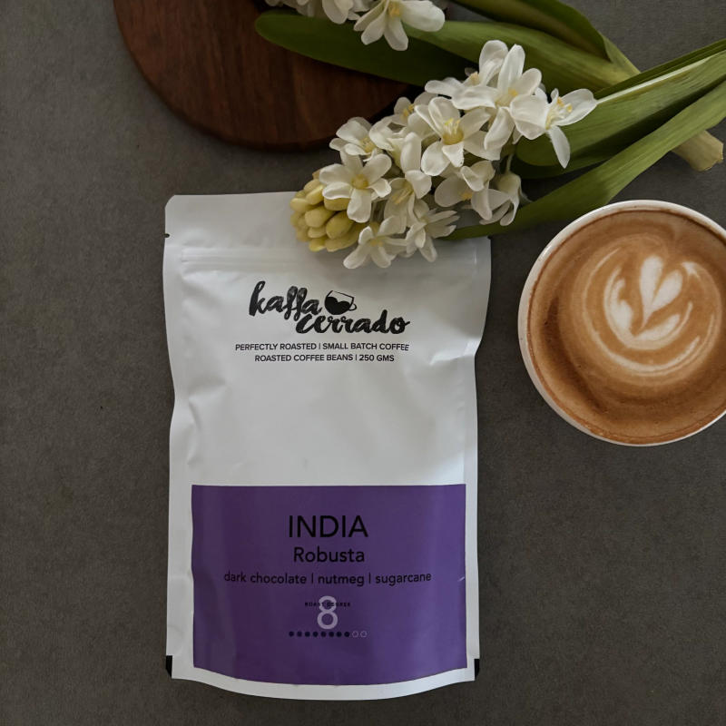 Indian Robusta AA — 8/10 - Dark roast Robusta coffee from Chikkamagaluru