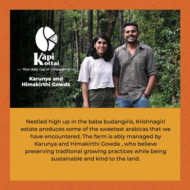 Hamīrkalyāni — light roast Arabica coffee from Chikmagalur
