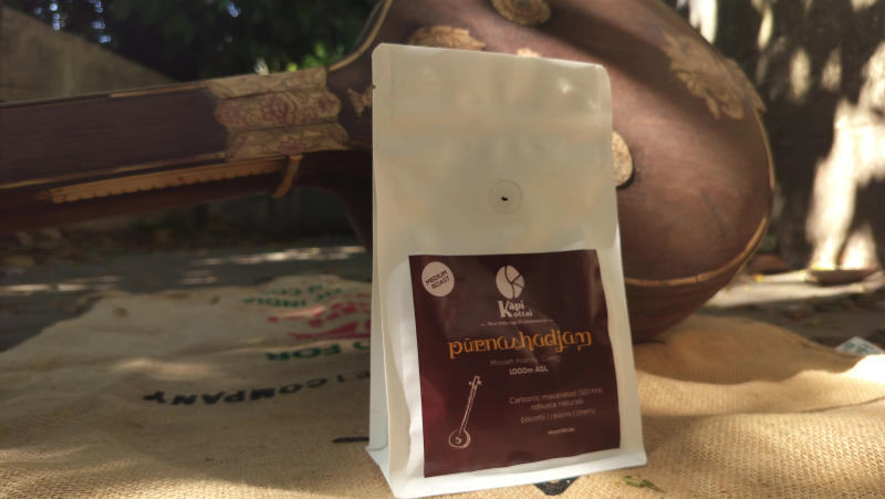 Pūrnashadjam — medium roast Robusta coffee from Coorg