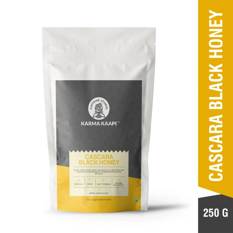 Cascara Black Honey — Light to Medium roast Arabica coffee from Coorg