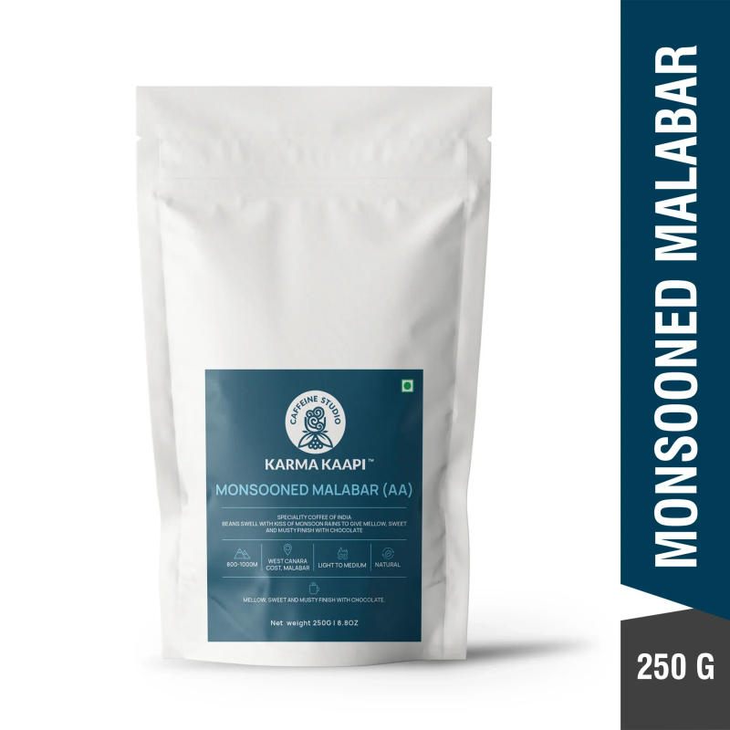 Monsooned Malabar — Light to Medium roast Arabica coffee from WEST COAST CANARA/ MALABAR