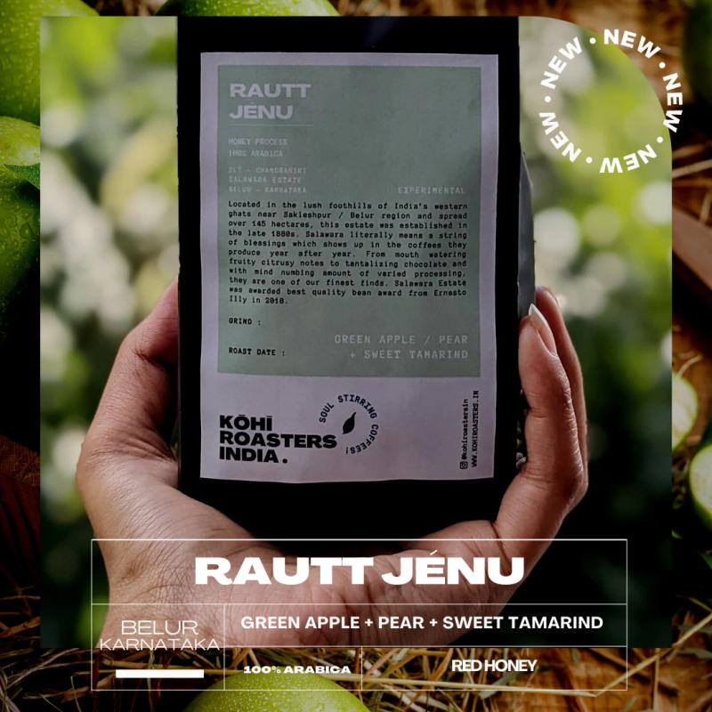 Rautt Jénu — light roast Arabica coffee from Belur, Karnataka