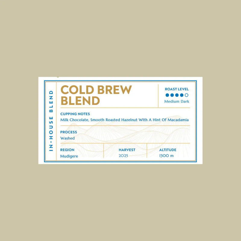 Cold Brew Blend - Medium Dark Roast — medium dark roasted roast Blend coffee
